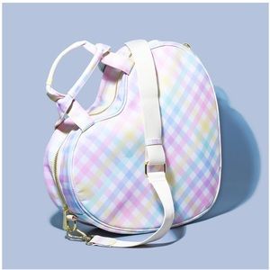 Stoney Clover Rainbow Gingham Heart Tote excellent condition. Used once!